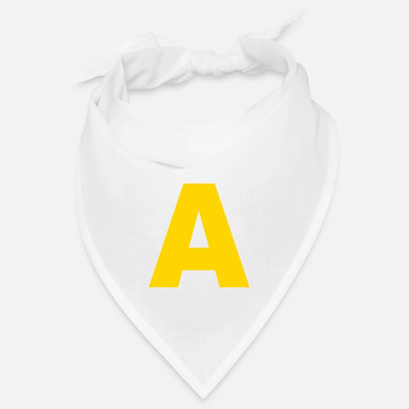 Costume de tamia lettre un carnaval jaune Bandana