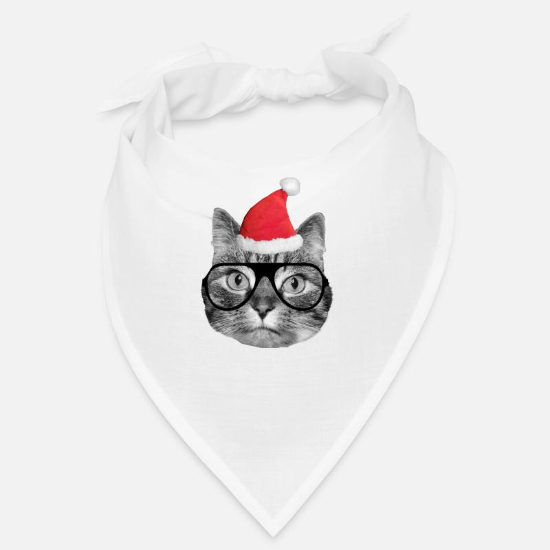 Mignon chat de Noël Bandana