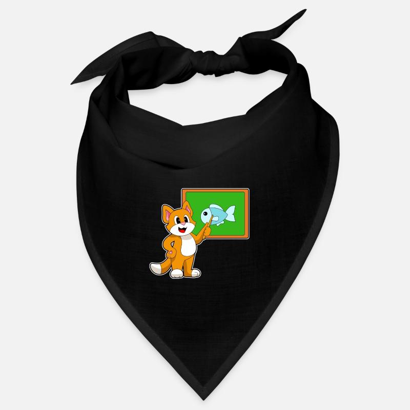 Katze Lehrer Pointer Fisch Bandana