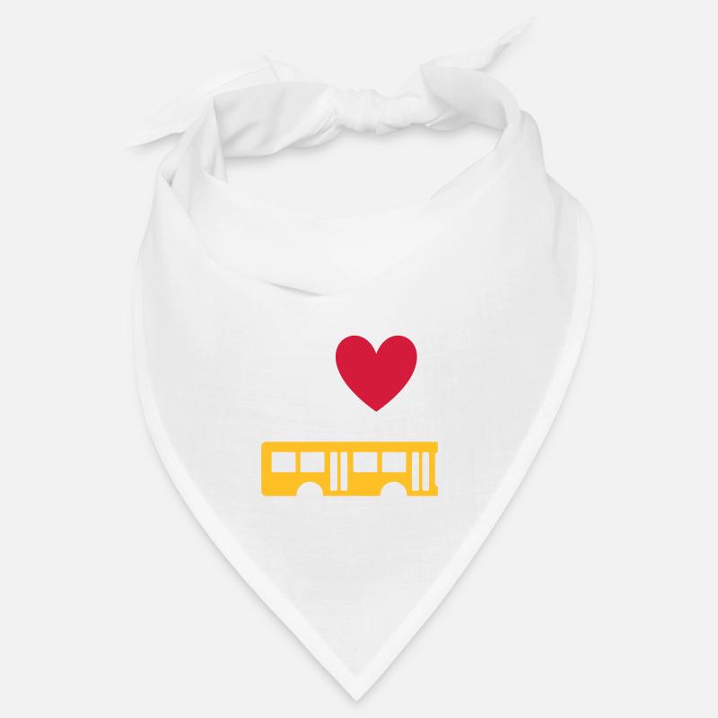 ★ Couleurs de conception modifiables ★ J'aime les bus Bandana
