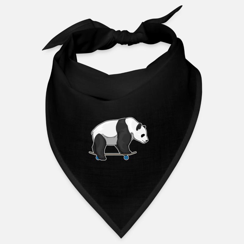 Panda Skater Skateboard Bandana