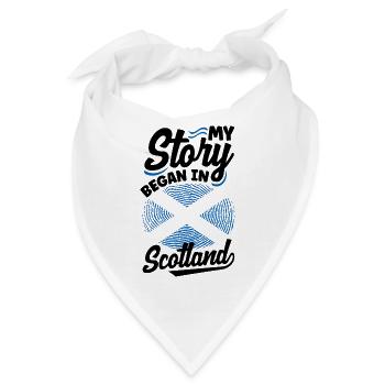 Schottisches Schottland Schottische Flagge Zitat - Bandana - Weiß - Vorne