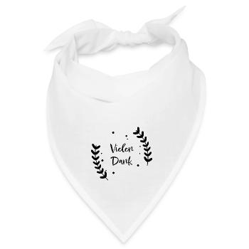 Vielen Dank - Bandana - Weiß - Vorne
