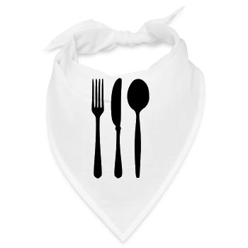 Besteck - Bandana - Weiß - Vorne