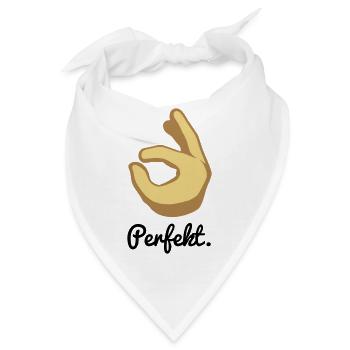 Perfekt. - Bandana - Weiß - Vorne