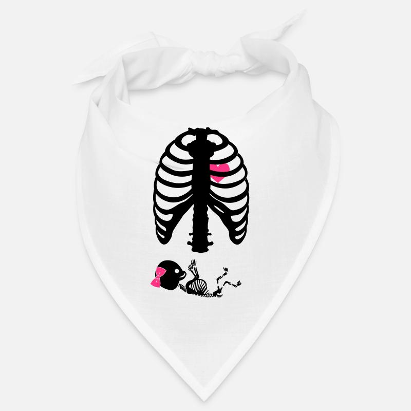 X Ray Maternity Skeleton Rips Bandana
