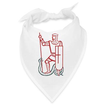 knight ritter sword schwert armor177 - Bandana - Weiß - Vorne