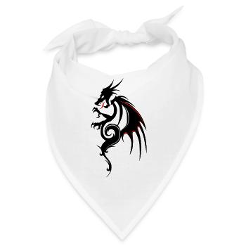 Drachen Tribal Tattoo Form 2004 Uuu w - Bandana - Weiß - Vorne