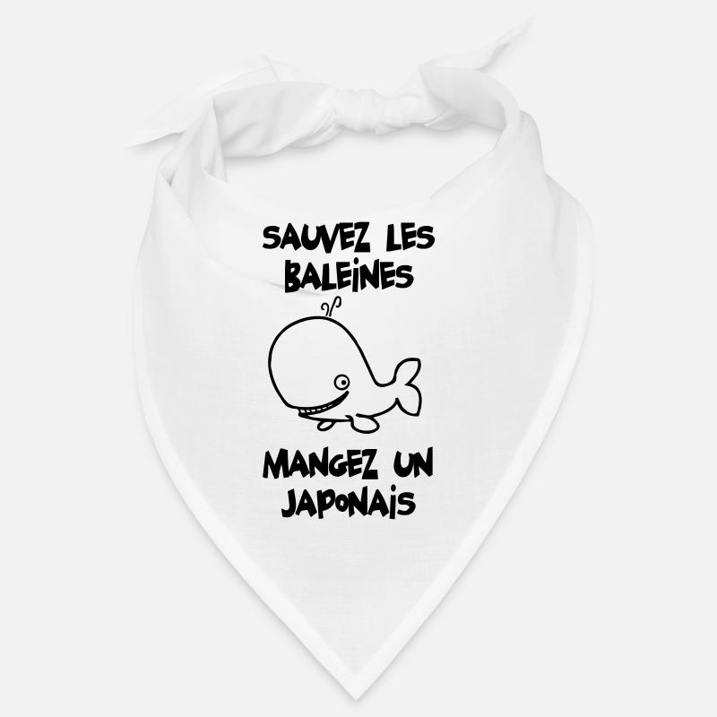 Sauvez les baleines - Bandana - blanc