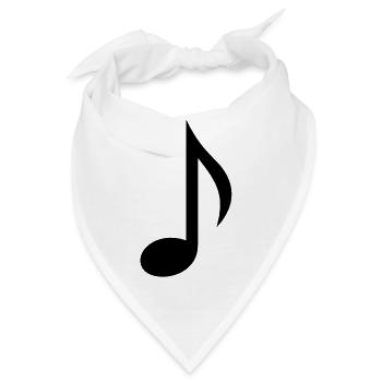 Note - Bandana - Weiß - Vorne