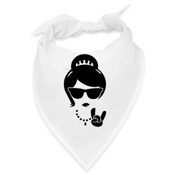 swag coole frau mutter swag hipster madchen boss - Bandana - Weiß - Vorne