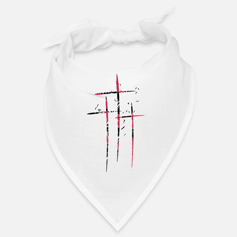 3 croix design pattern scratch cool symbole vieux Bandana