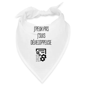 Entwickler / Informatiker / Programmierer / - Bandana - Weiß - Vorne