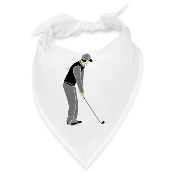 Golf spielen Clipart - Bandana - Weiß - Vorne