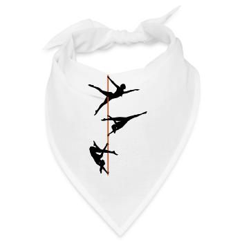 Pole Dance, Poledance - Bandana - Weiß - Vorne