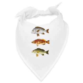 Fischartenillustration Fischfischliebhaberfisch - Bandana - Weiß - Vorne