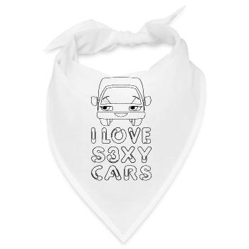 Car Auto - Bandana - Weiß - Vorne