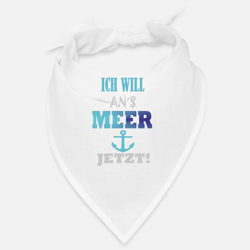 Spruch Ich will ans Meer Bandana