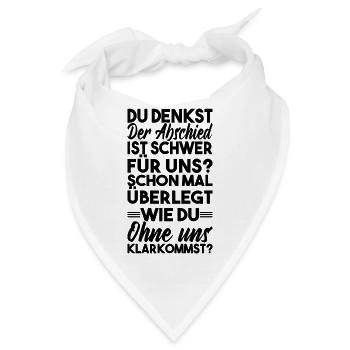 Abschiedsgeschenk Kollegen Jobwechsel - Bandana - Weiß - Vorne