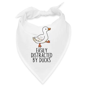 Leicht von Enten abgelenkt - Bandana - Weiß - Vorne