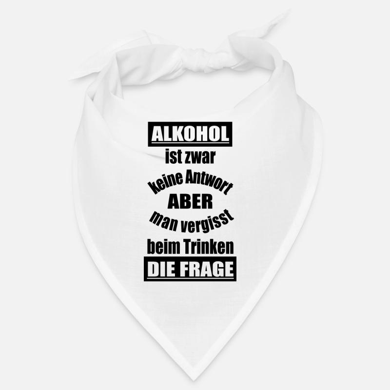 Lustiger Spruch Alkohol Bandana