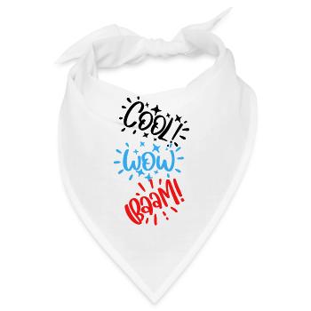 Babysprüche Babykleidung Kinderkleidung - Bandana - Weiß - Vorne