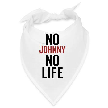 Kein Johnny Kein Leben - Bandana - Weiß - Vorne