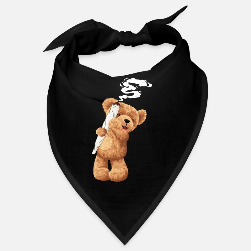 Bär Kiffen Hanf Geschenk Bandana