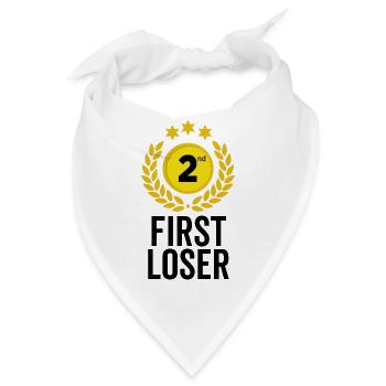 Erster Verlierer - Bandana - Weiß - Vorne