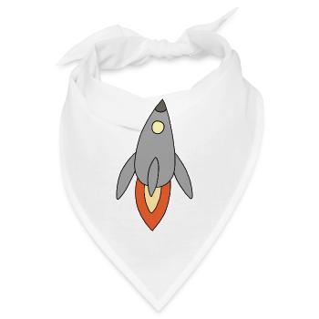 Rakete - Bandana - Weiß - Vorne
