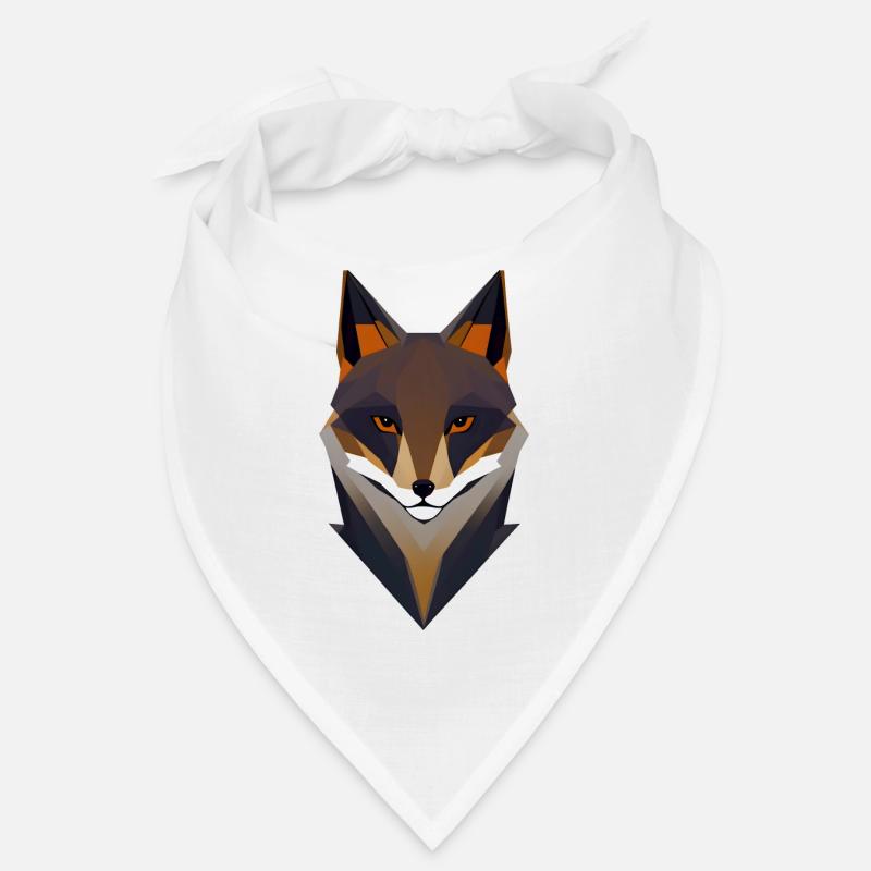 Geometric Fox Bandana