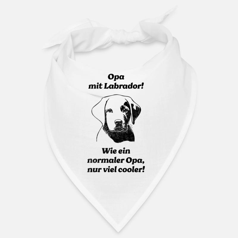 Opa mit Labrador Bandana