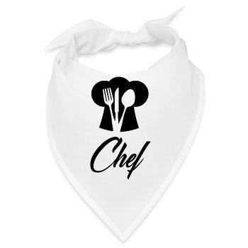 Küchenchef 3 - Bandana - Weiß - Vorne