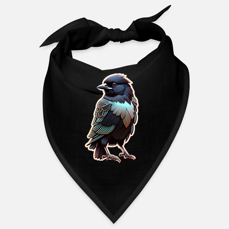 corbeau noir - oiseau Bandana