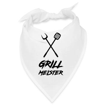 grillmeister - Bandana - Weiß - Vorne