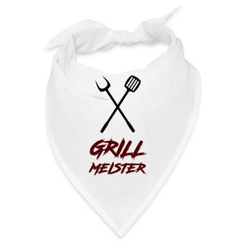 grillmeister - Bandana - Weiß - Vorne