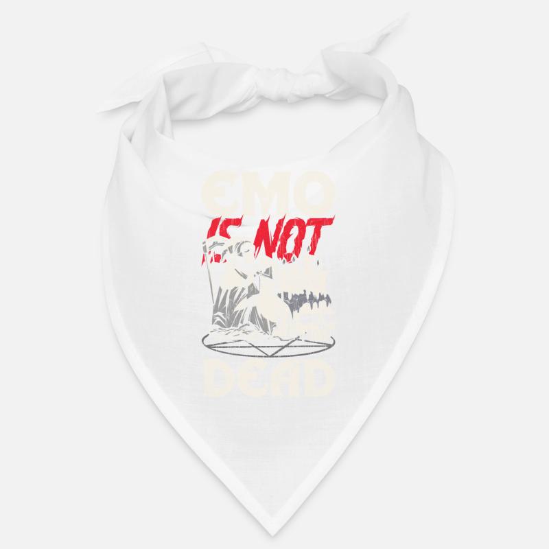Emoticon Emo Is Not Dead Emocore Aesthetic Bandana