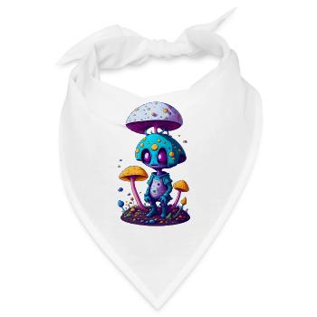 Trippy Alien 01 - Bandana - Weiß - Vorne