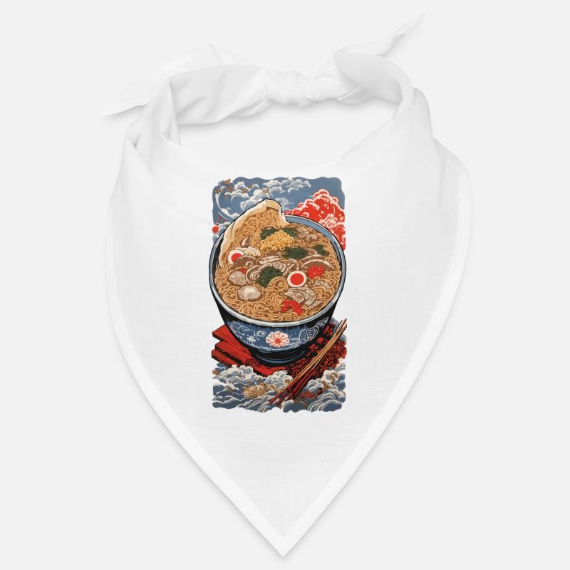 Vintage Ukiyo-E Ramen Nudeln Tokyo Kunst Design Bandana