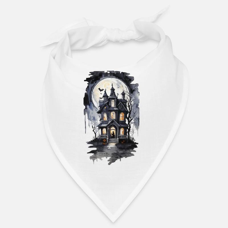 Halloween Witch House Artwork Night Aesthetic Bandana