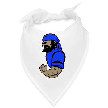 pirat - Bandana - Weiß - Vorne
