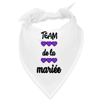 ZUKÜNFTIGE BRAUT. Junggesellinnenabschied. HOCHZEIT. MANNSCHAFT. TEAM BRIDAL - Bandana - Weiß - Vorne