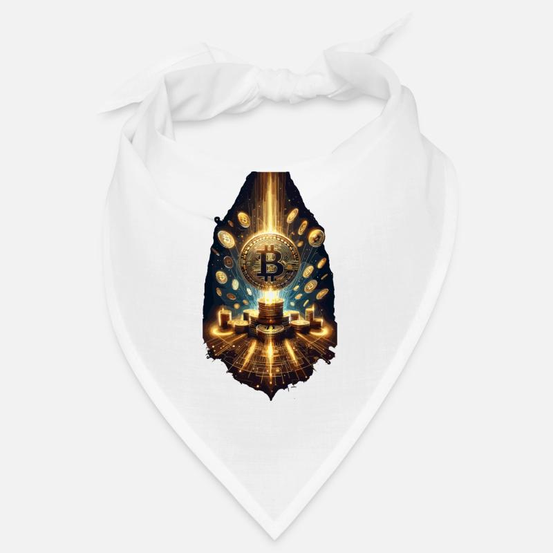 Bitcoin Explosion Digital Artwork Bandana