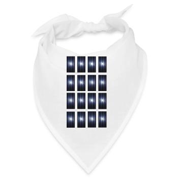 Hypnotischer Schatten - Bandana - Weiß - Vorne