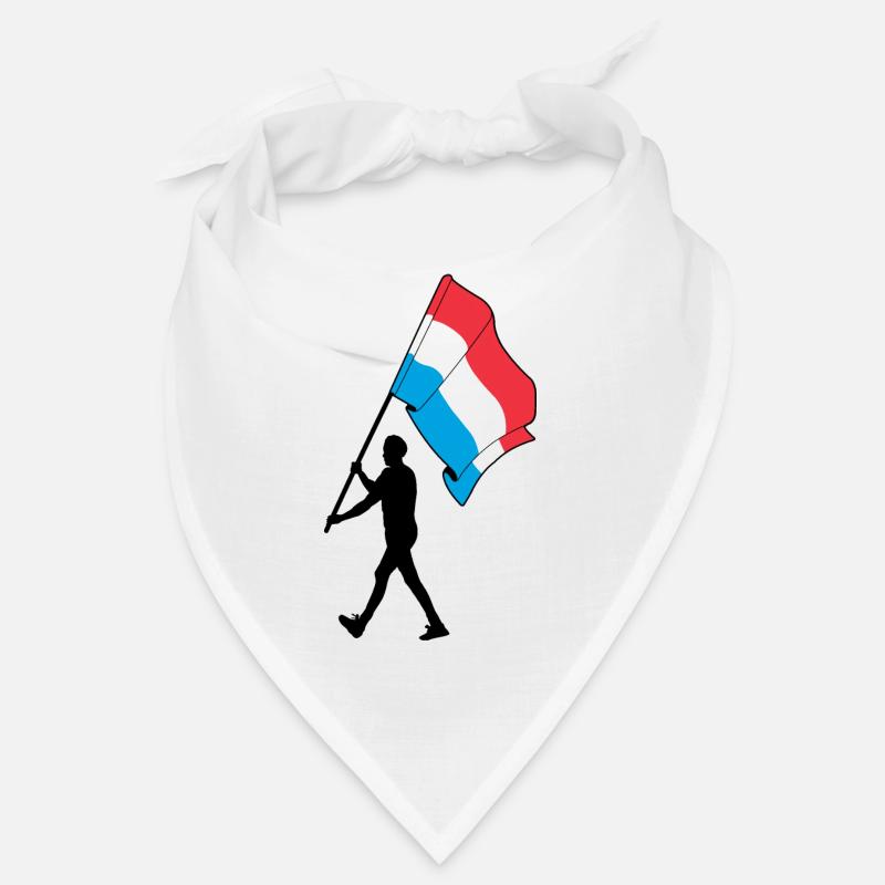 Flag Luxembourg man walking Bandana