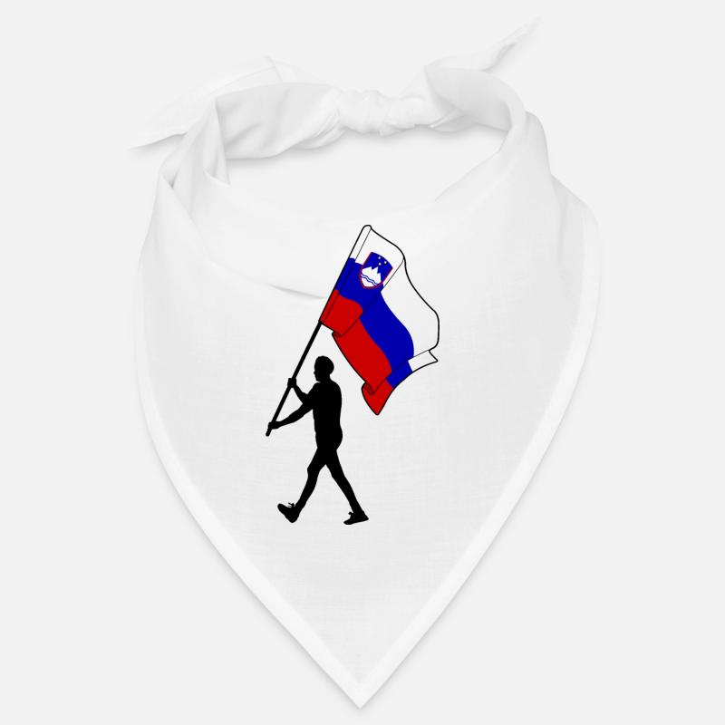 Flagge Slowenien Mann geht Bandana