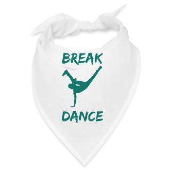 breakdancer bboy - Bandana - Weiß - Vorne