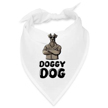 dog comic - Bandana - Weiß - Vorne