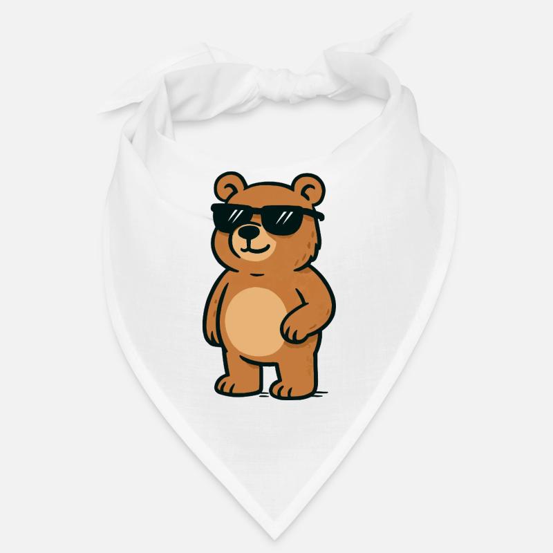 baer cool comic - Bandana - Weiß