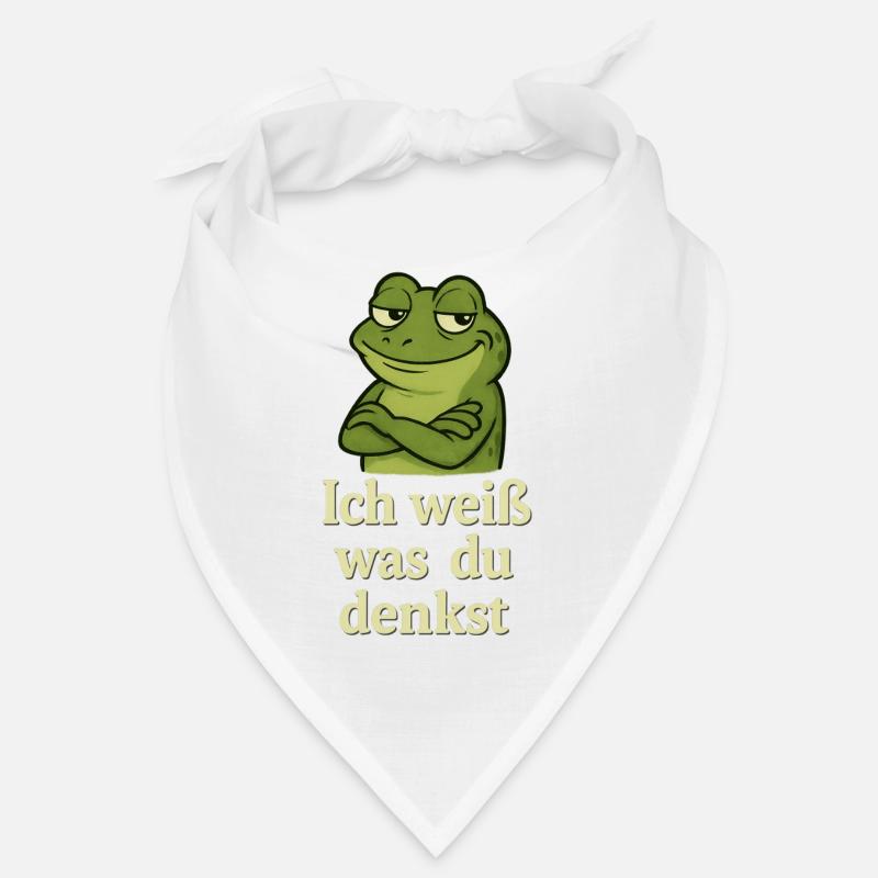 Frog grinning I know what you're thinking Bandana